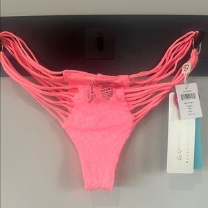 Beach Bunny Neon Pink Bikini Bottom